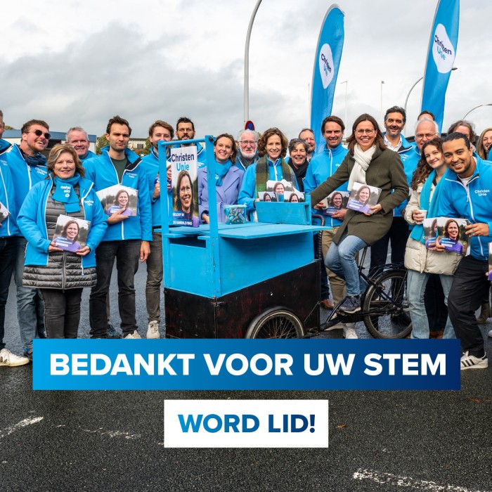23-11 bedankt voor uw stem